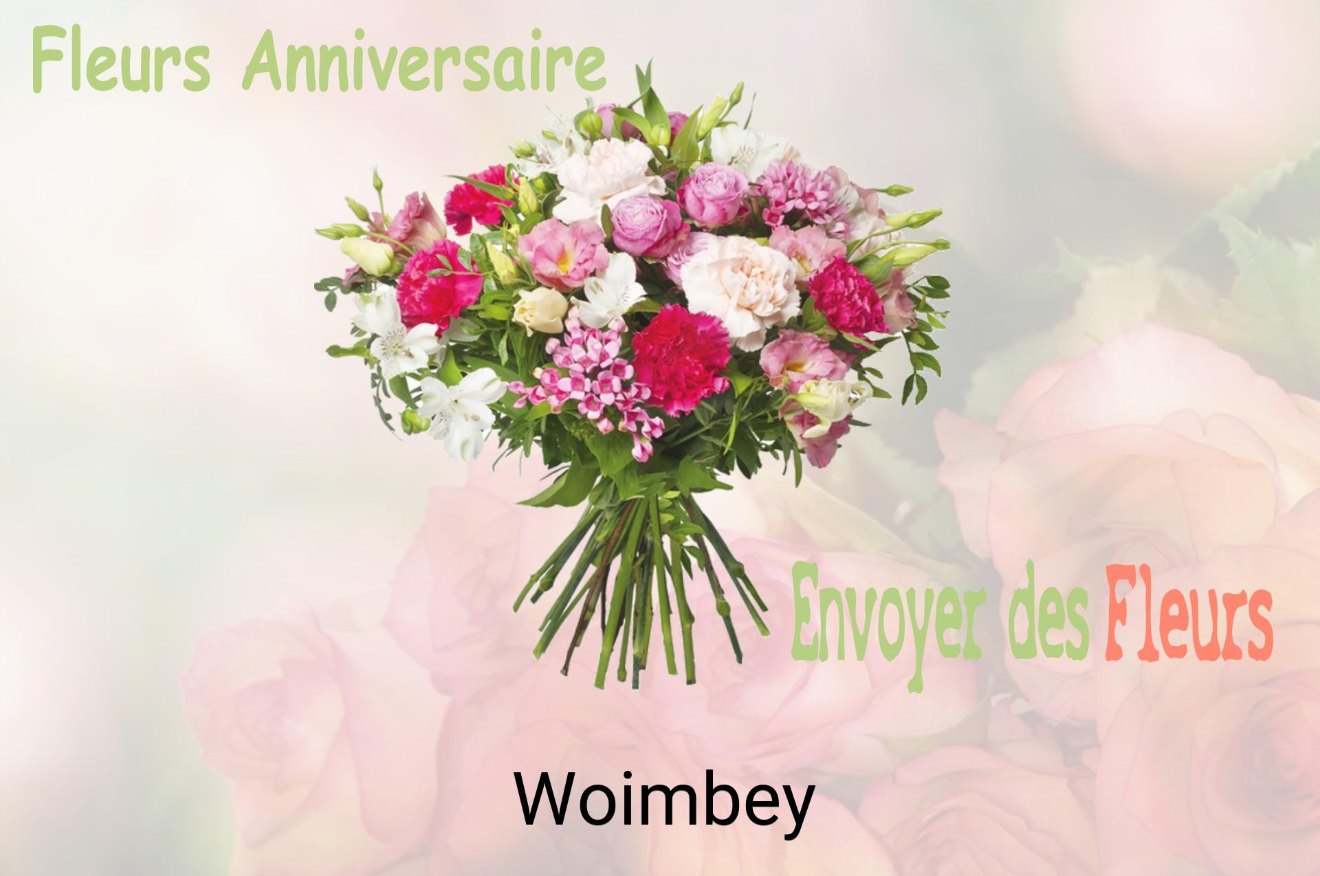 Bouquet de fleurs d’anniversaire livré à Woimbey