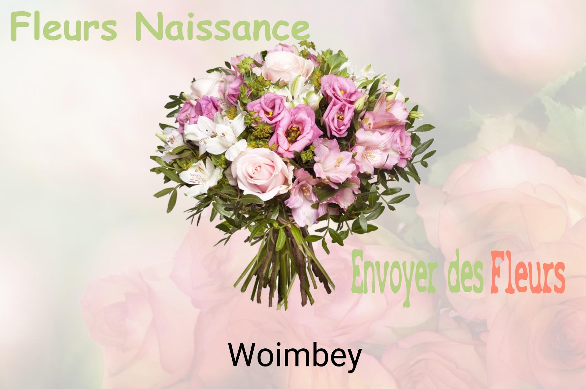 Bouquet de fleurs de naissance livré à Woimbey